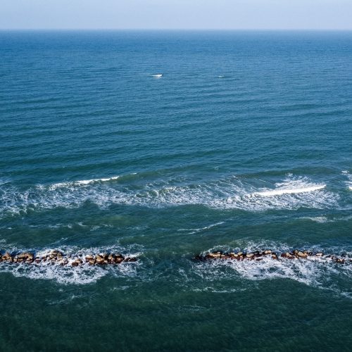 Linea di costa e mare di fronte a Campomarino