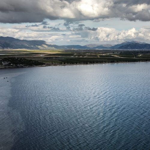 Panoramica del delta del Neretva