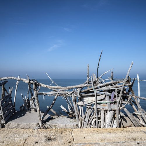 Postazione per la pesca con riparo