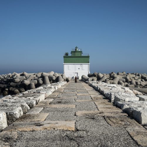 Pier between Punta Sabbioni and Lido entrance channel