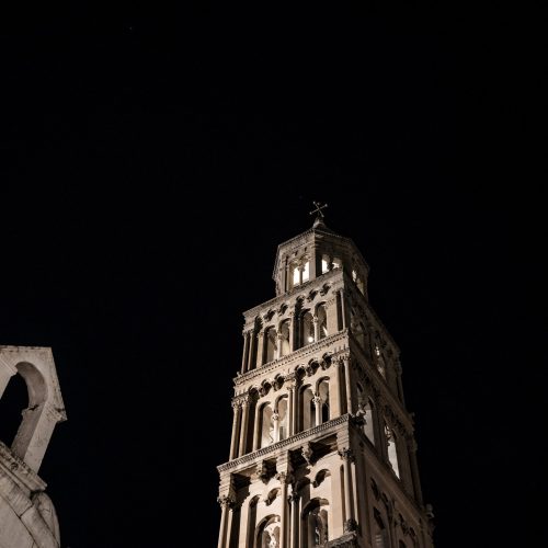 Notturno del centro storico di Spalato